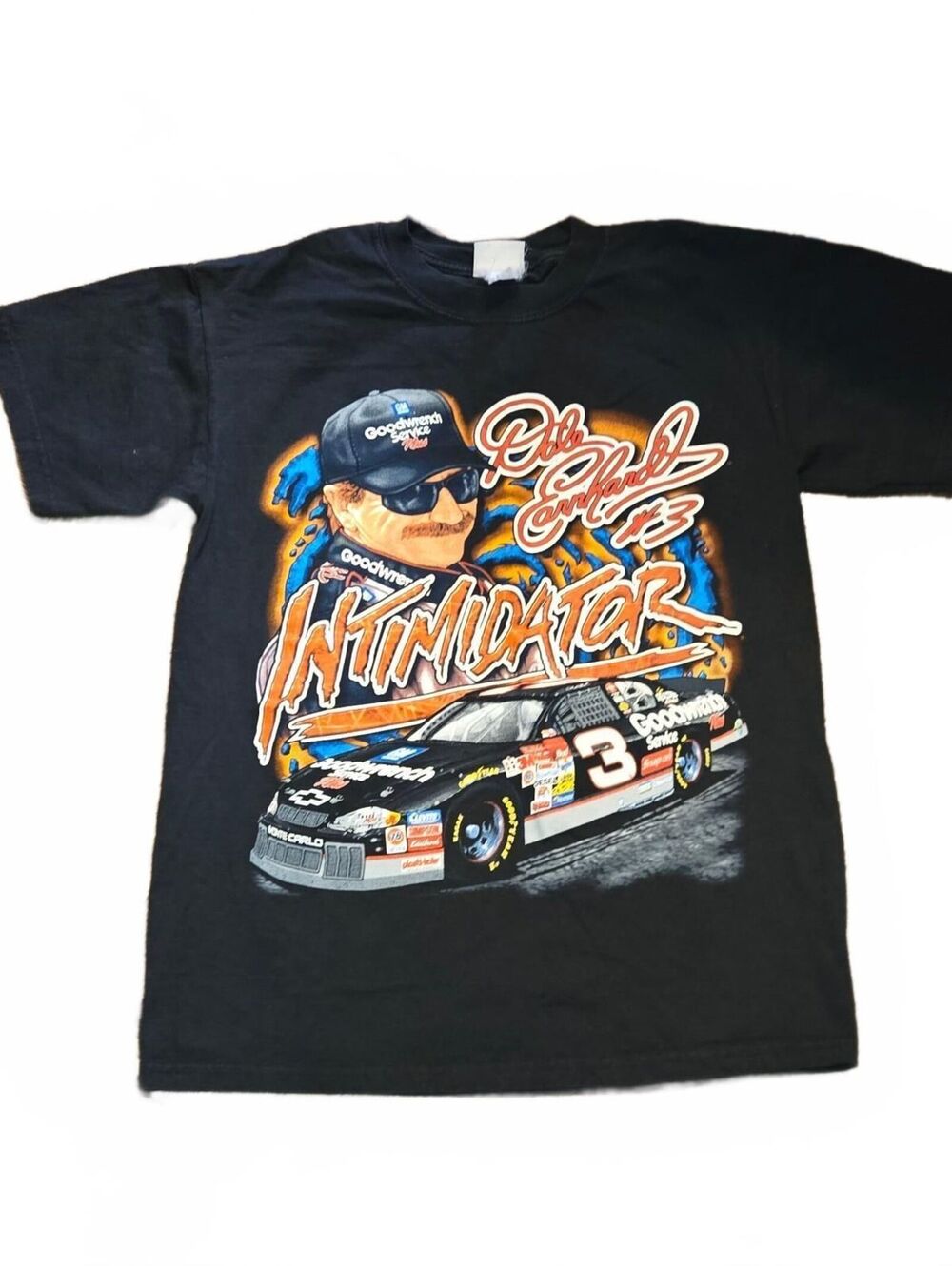 VTG Dale Earnhardt Intimidator Shirt Size M NASCAR Racing 2 Sided Chase Small